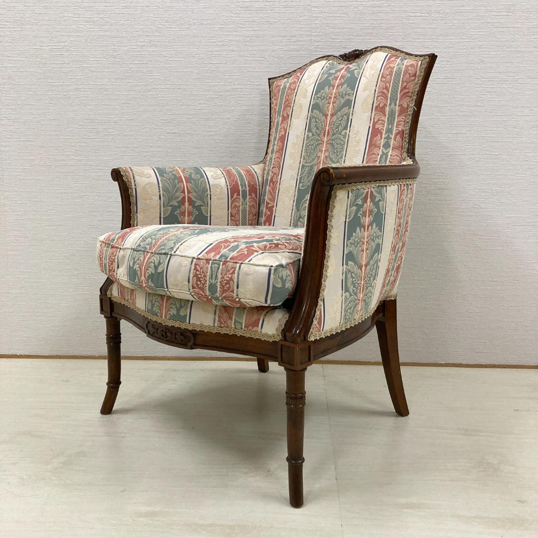アンティーク調　クラシック　1人掛けソファ　アームチェア　椅子