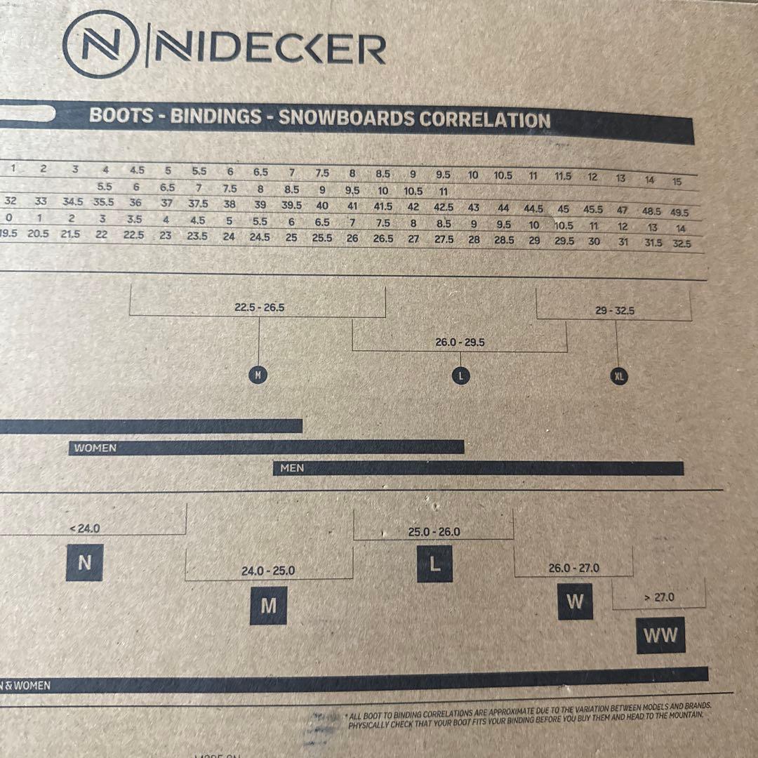NIDECKER スーパーマチック ブラック ビンディング Lサイズ