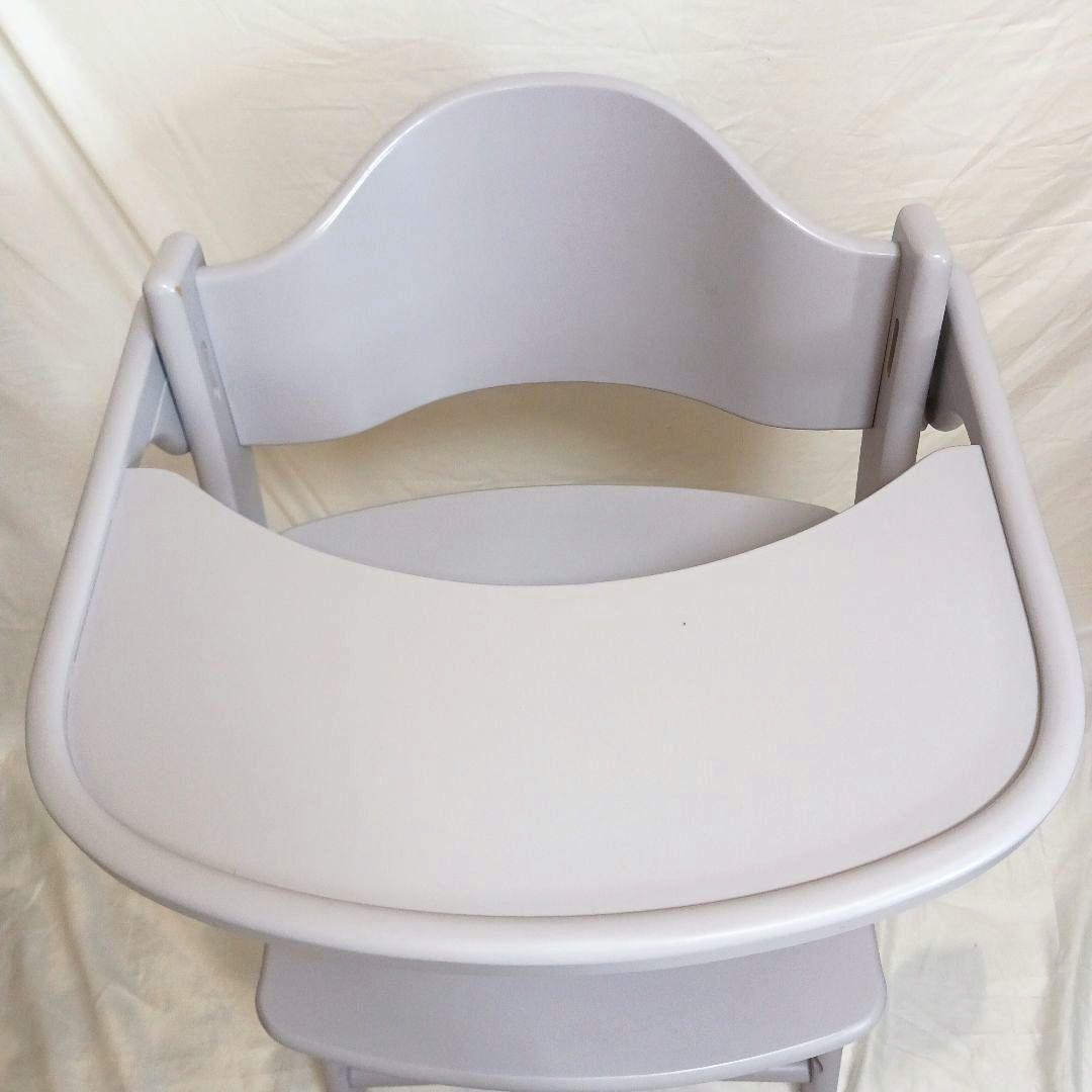 ★【希少】大和屋 アッフルチェア ソフトラベンダー ハイチェア 【組み立て不要】