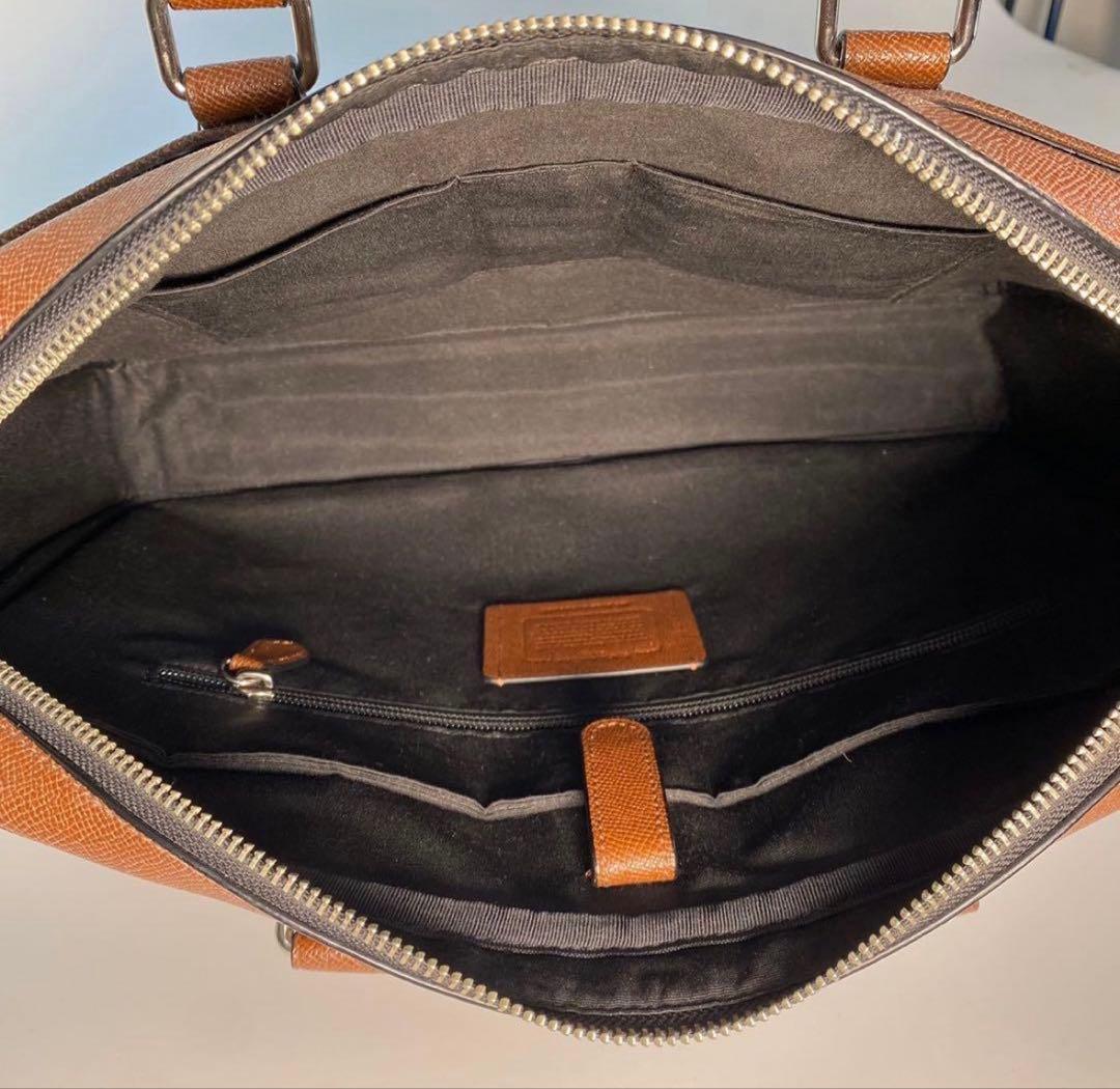コーチ　COACH ブラウン ビジネスバッグ