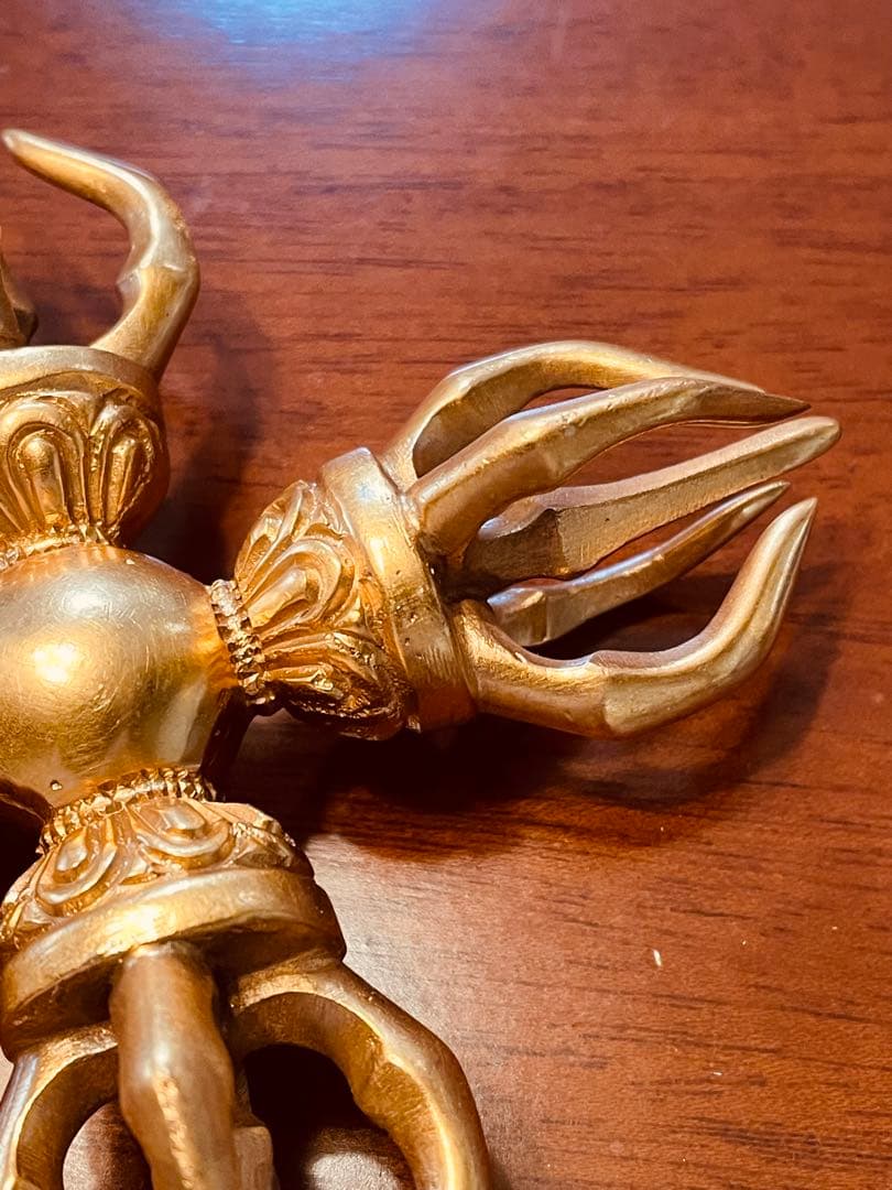 即日発送 新品チベット密教 カツマ 羯磨 十字 金剛杵 ダブルドルジェ 211g