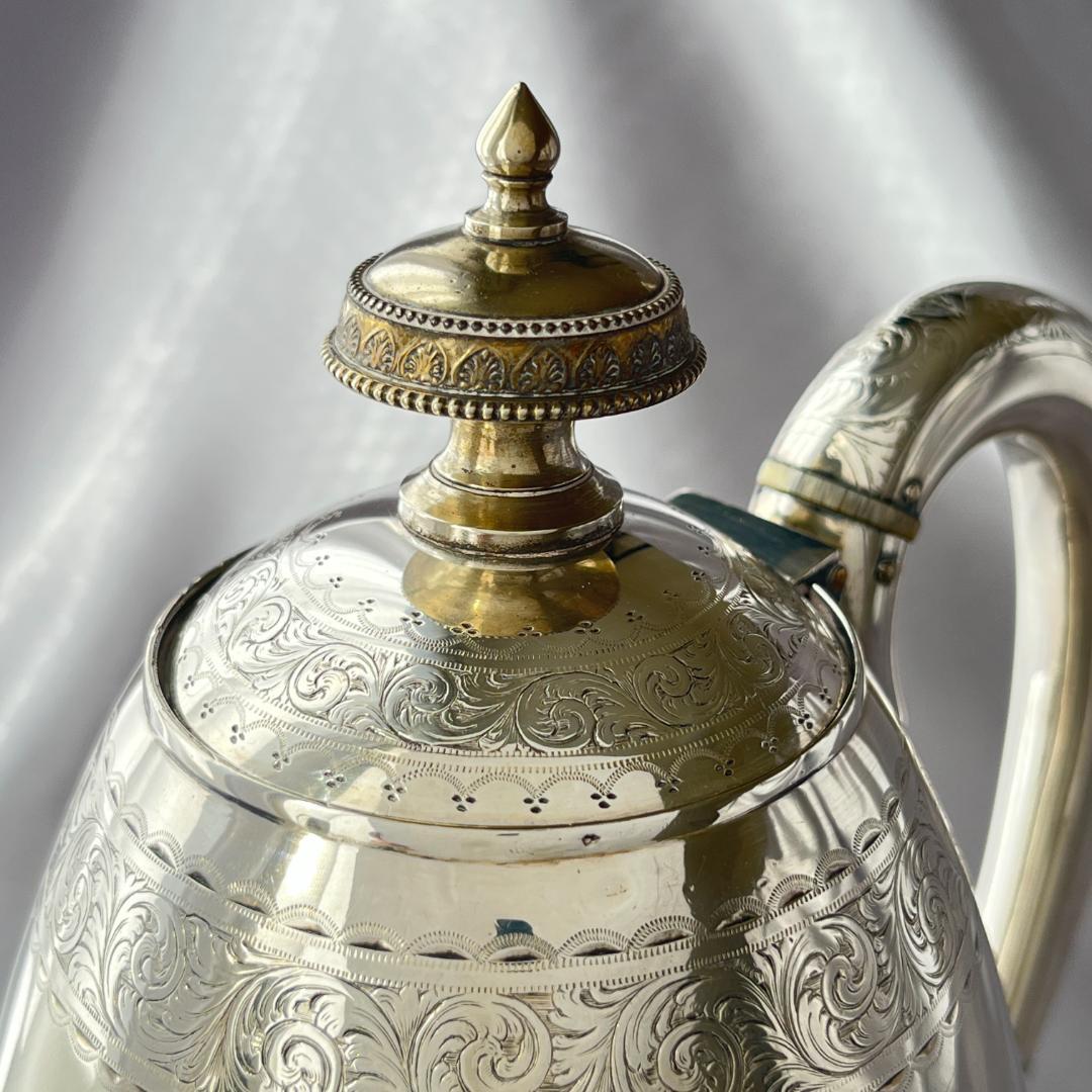 【Elkington】 ビクトリアンのティーサービス 4点 ティーポット