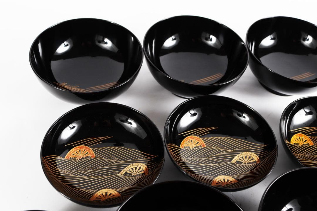 輪島塗 大向高洲堂 煮物椀 五客 蓋付椀 共箱