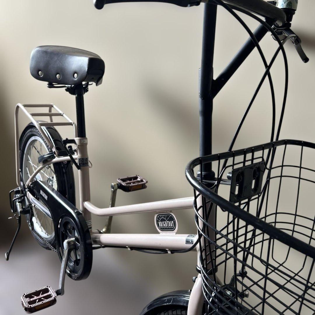 ミキールさま専用　自転車 ベージュ　小径車　アサヒサイクル　ブライトデイ　20イ