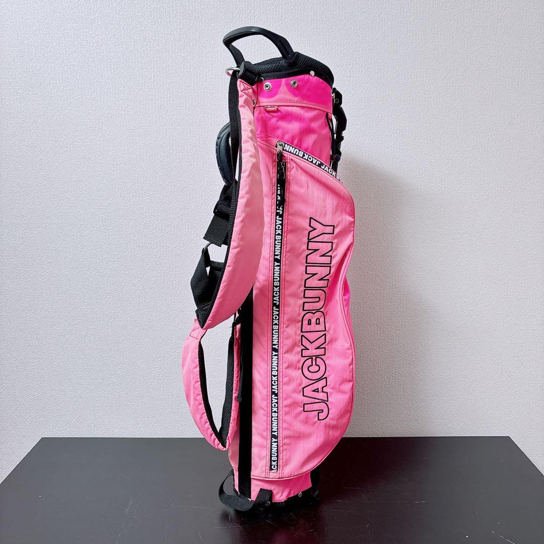 ジャックバニー スタンドキャディバッグ ピンク 軽量 4分割 JackBunny