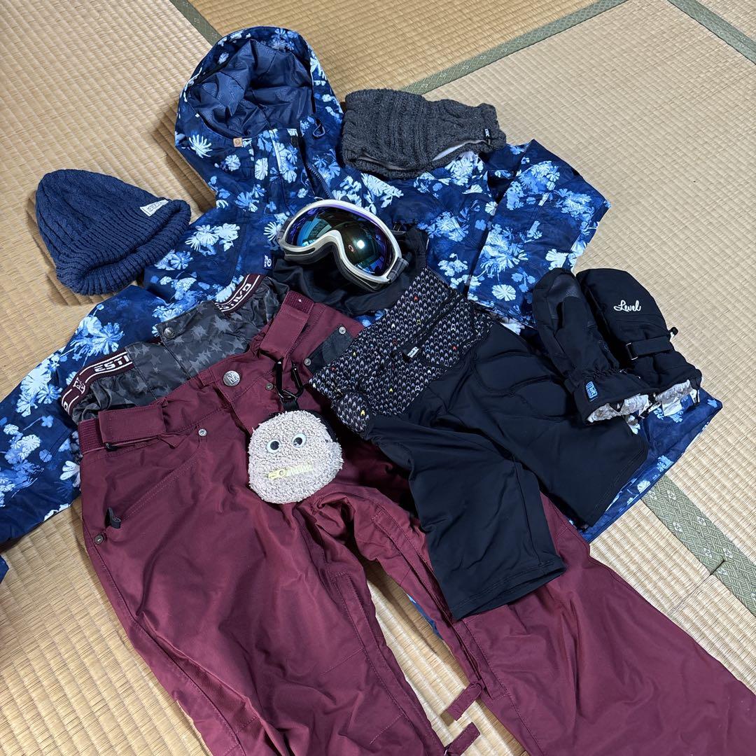 美品 スノーボードウェアセット レディースM