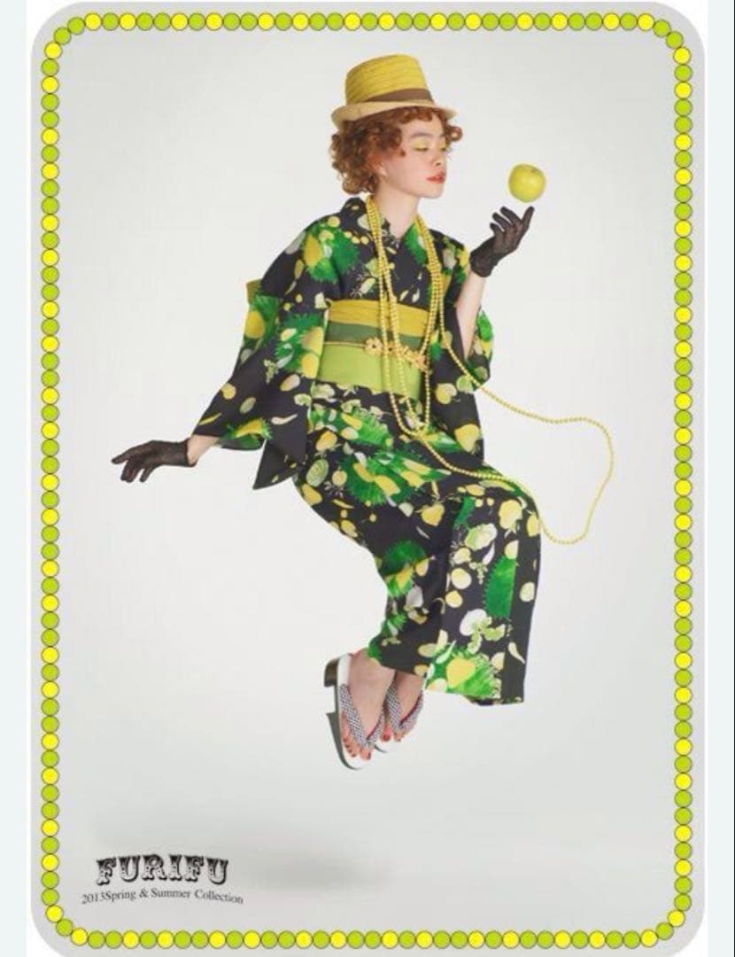 フルーツ野菜柄 浴衣