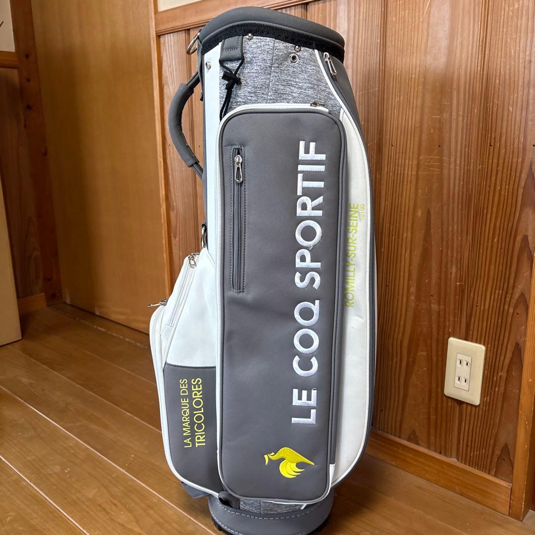 LE COQ SPORTIF キャディバッグ グレー・ホワイト