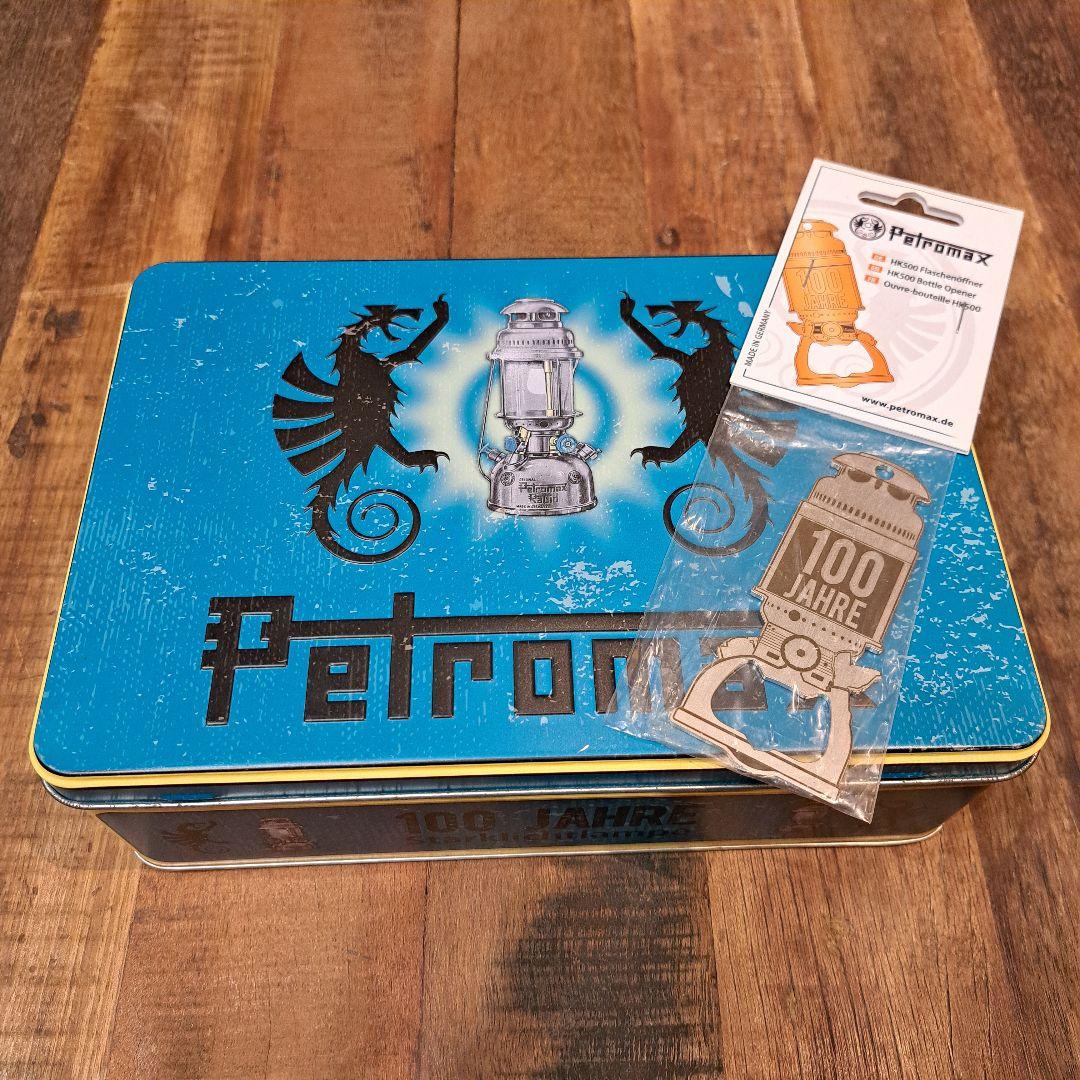 ペトロマックス 100周年記念 ブリキボックス &オープナーのセット　数量限定品