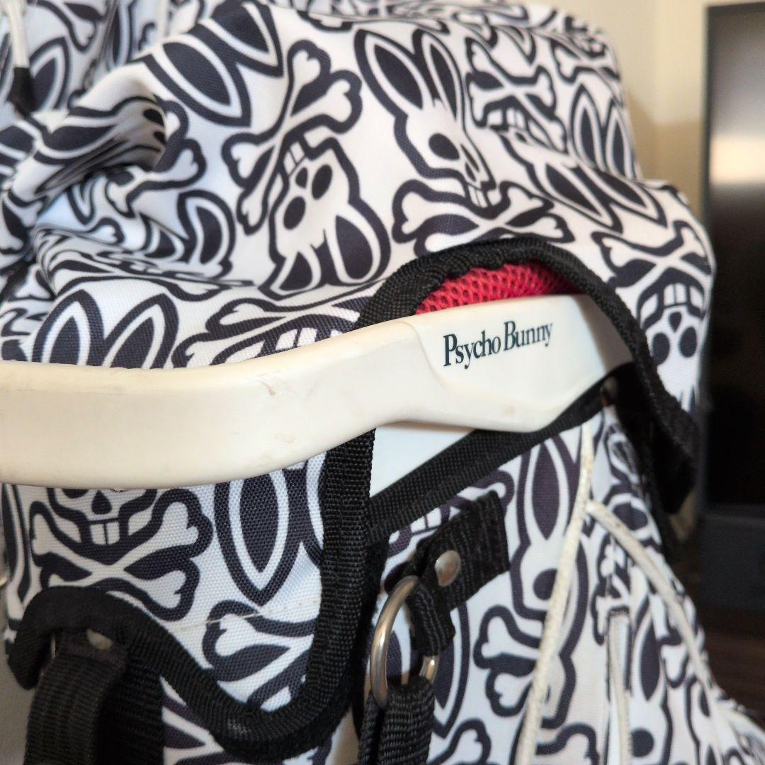 Psycho Bunny キャディバッグ 白黒スカル