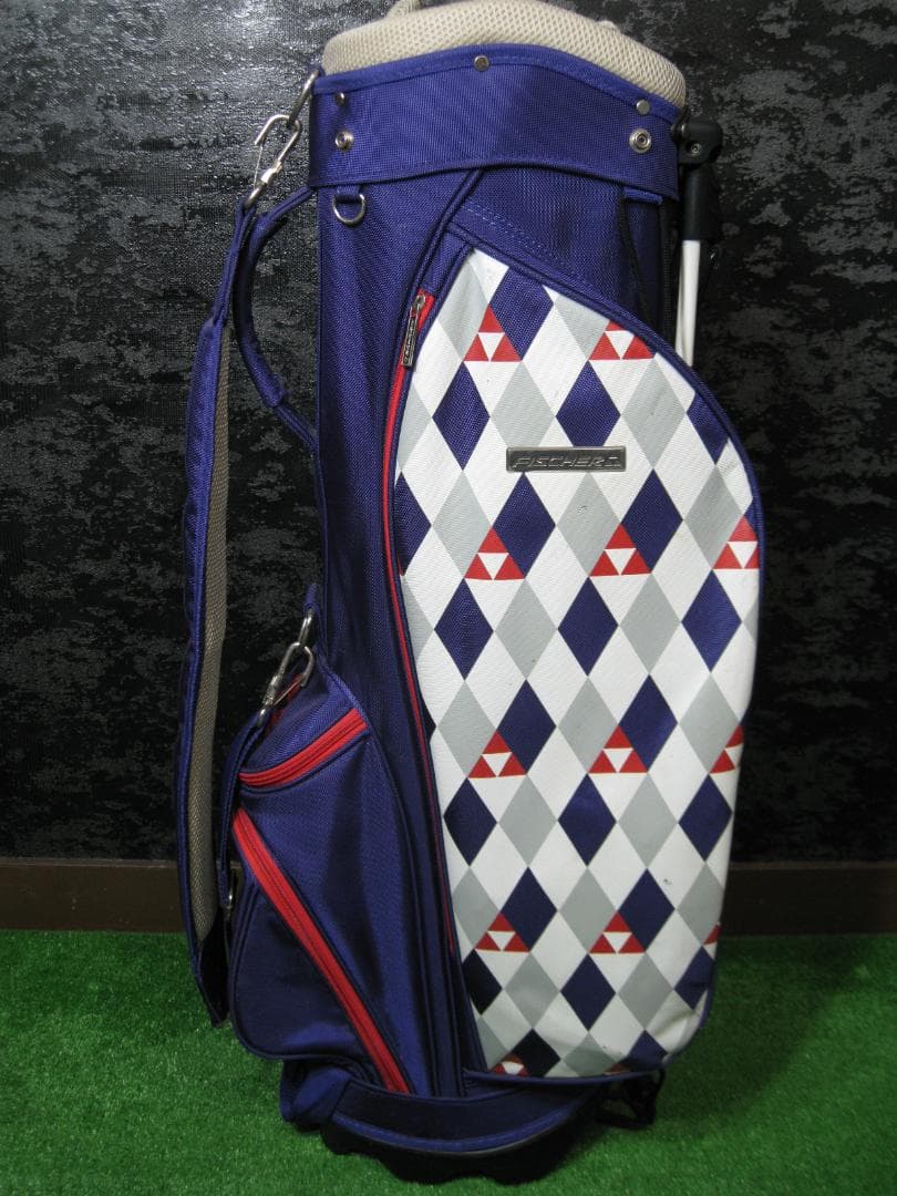 FISHER ネイビー キャディバッグ(G185)