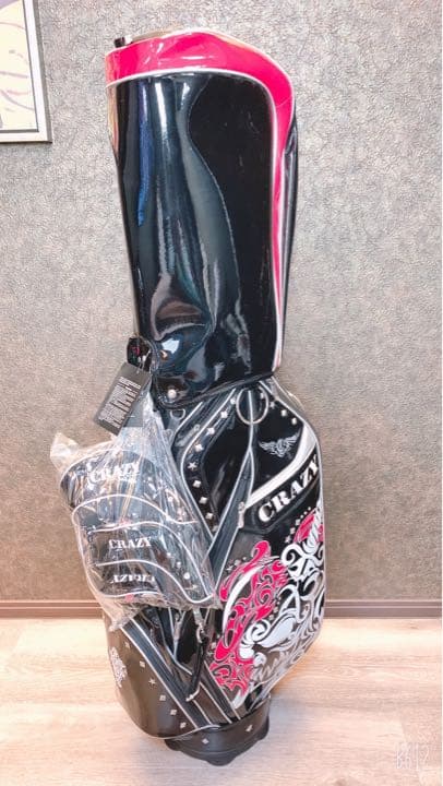 キャディバッグ カート式 9型 5分割 CRAZY DOKURO2019 BK