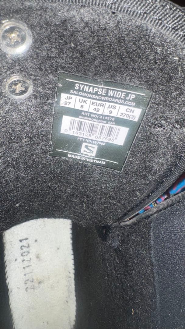 SALOMON シナプス ワイド　27.0cm5回使用