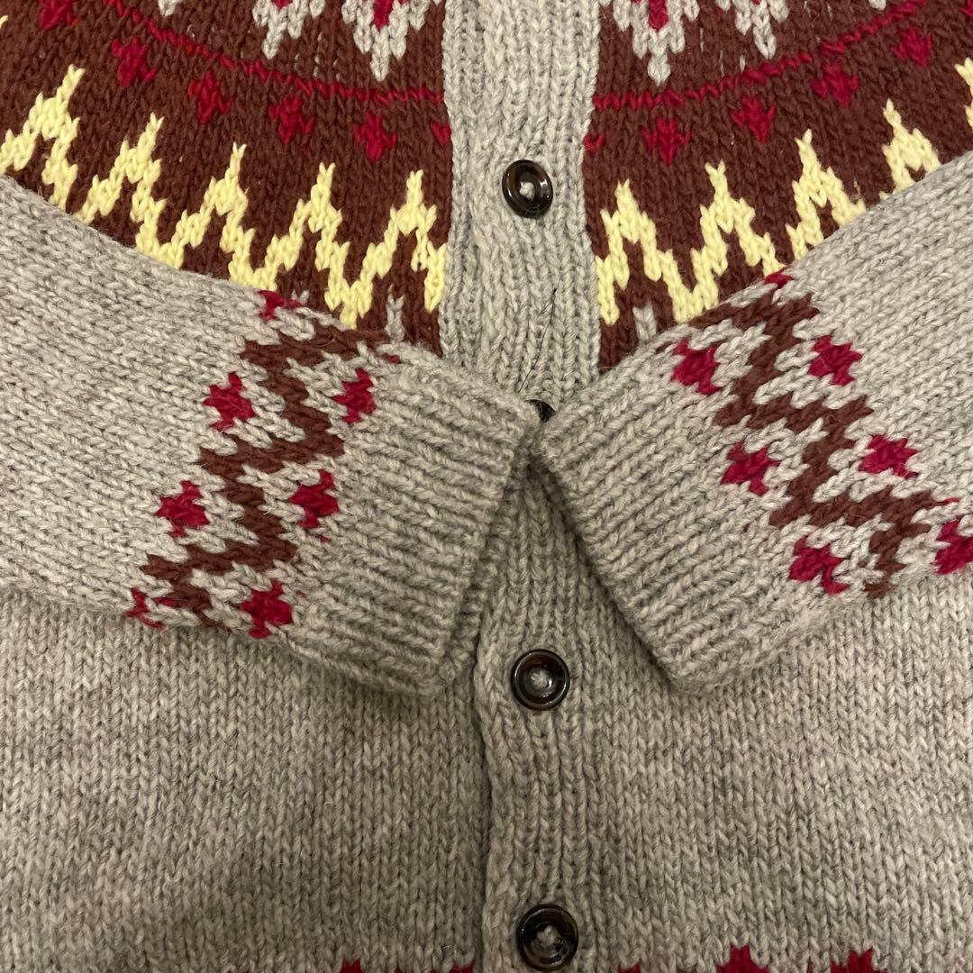 【BEAMS BOY】ビームスボーイ ハンド ノルディック クルー カーディガン