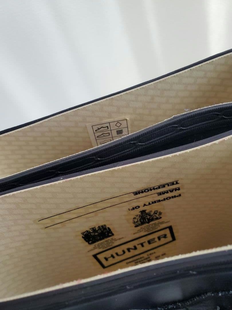 ハンター HUNTER パープル 長靴 タグ付 オリジナルトール