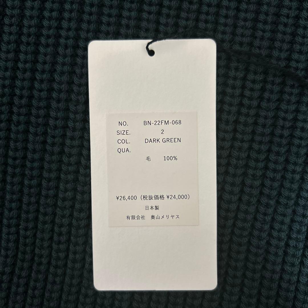 じ*ち様 BATONER シグネチャータートルネックニット ダークグリーン 2