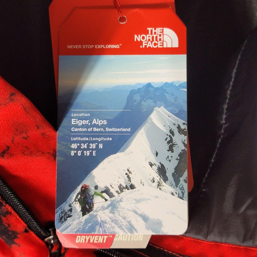 新品未使用✨️ノースフェイス スノーパンツ スキーパンツ ウエストゴム 赤黒 L