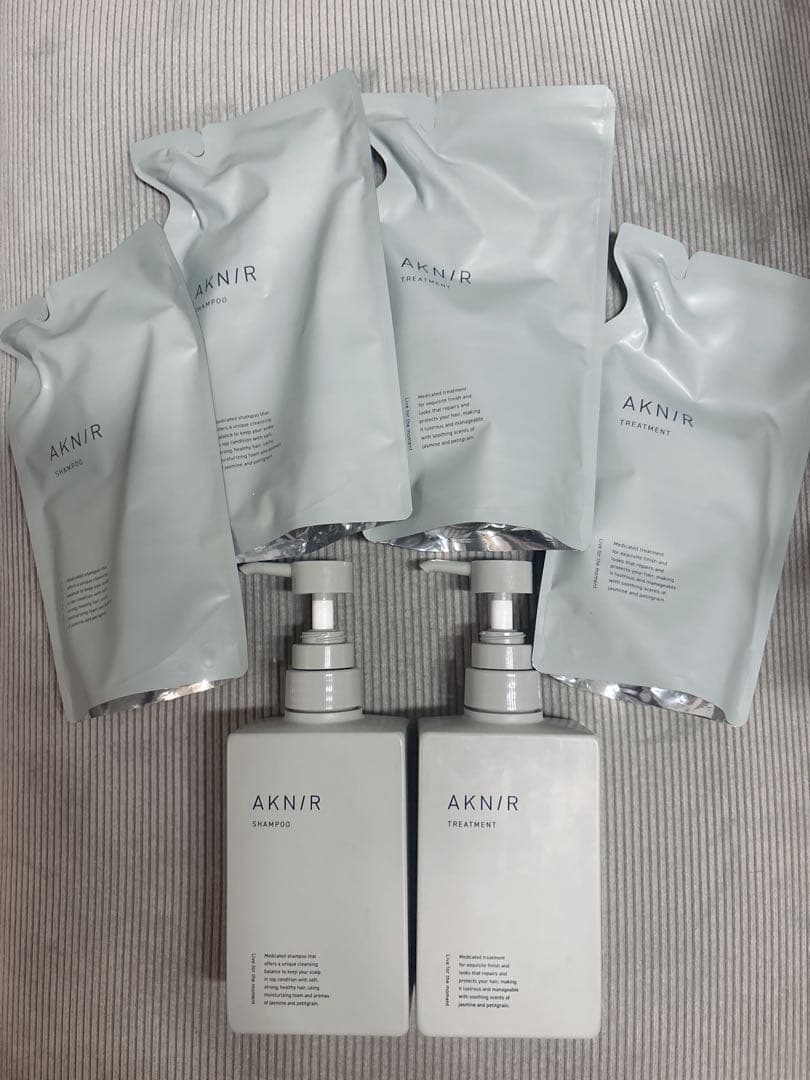 AKNIR シャンプー・トリートメント(詰め替え)2セット&空ボトルセット