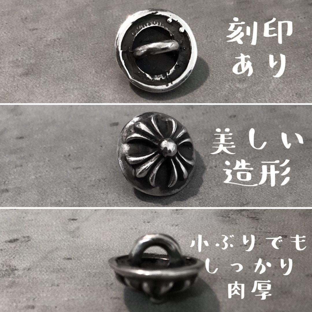 カスタム レザークラフト クロス コンチョ M ボタン ヘアゴム ブレス パーツ