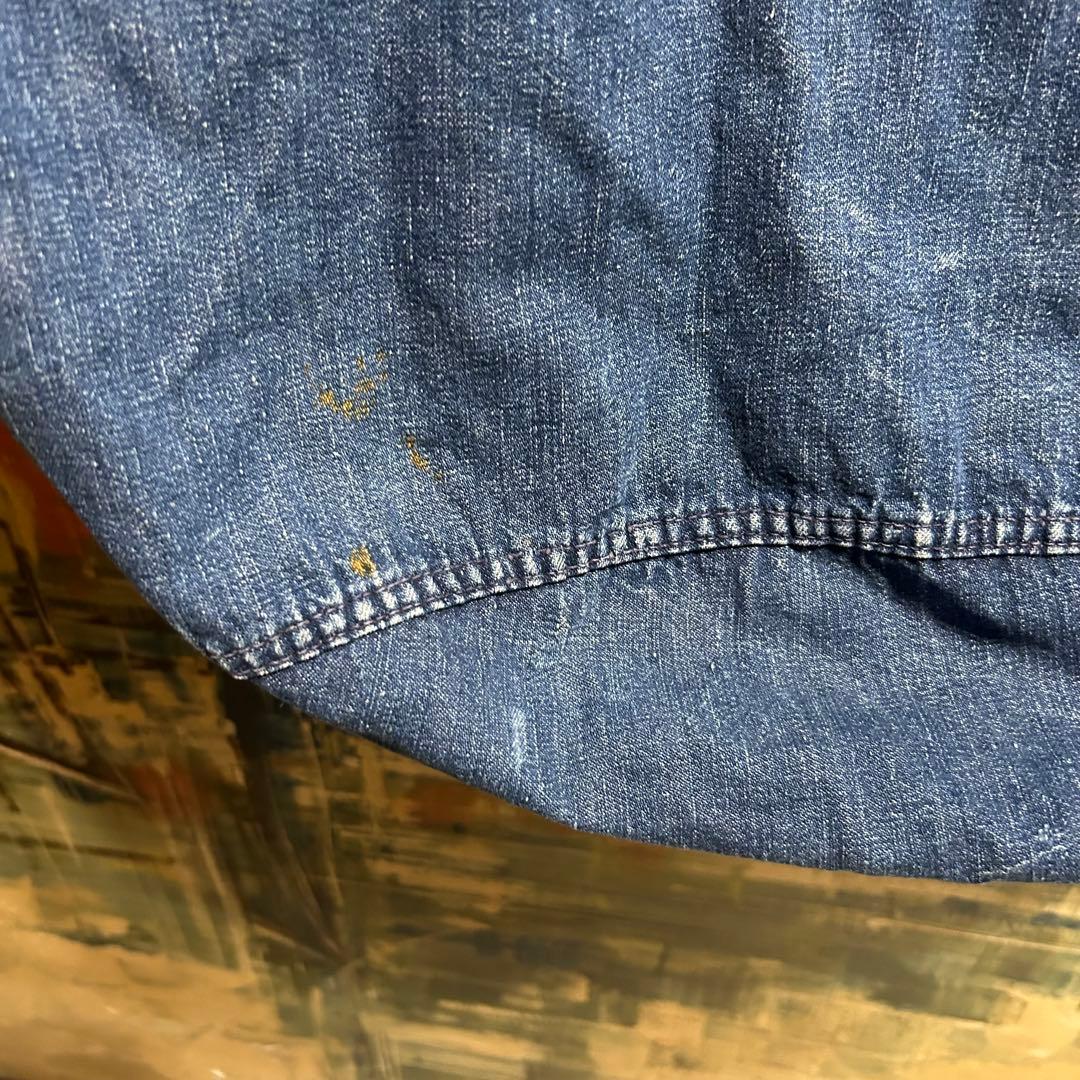 USミリタリー第二次大戦WWII 40’s デニムランドリーバッグ