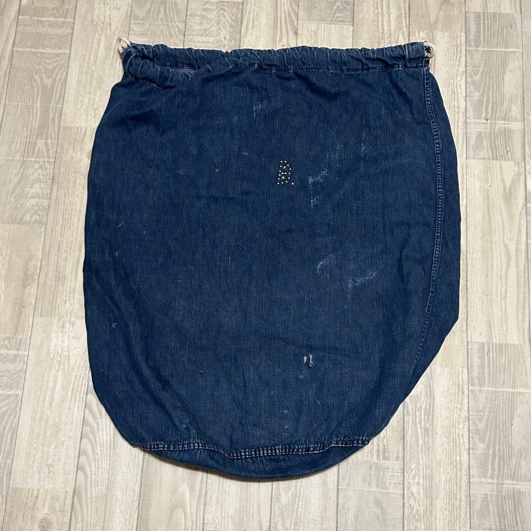 USミリタリー第二次大戦WWII 40’s デニムランドリーバッグ