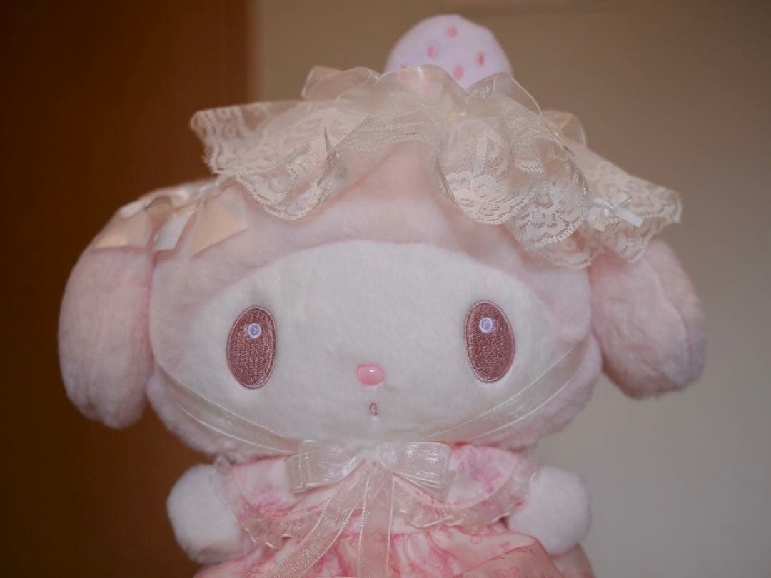 マイメロディ バースデードール 白いちごのティータイム ぬいぐるみ