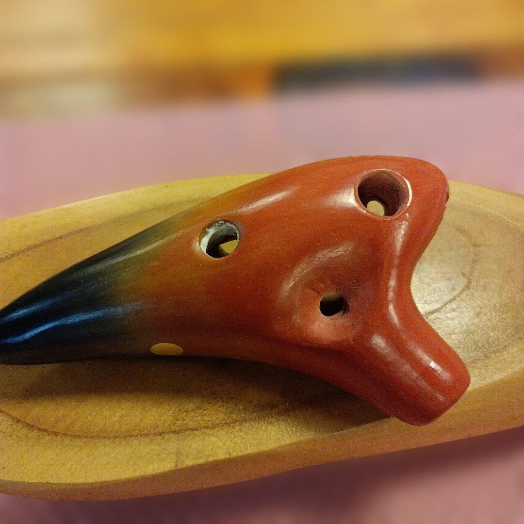 オカリナ 森の音 オレンジと黒のグラデーション SG管 ソプラノG