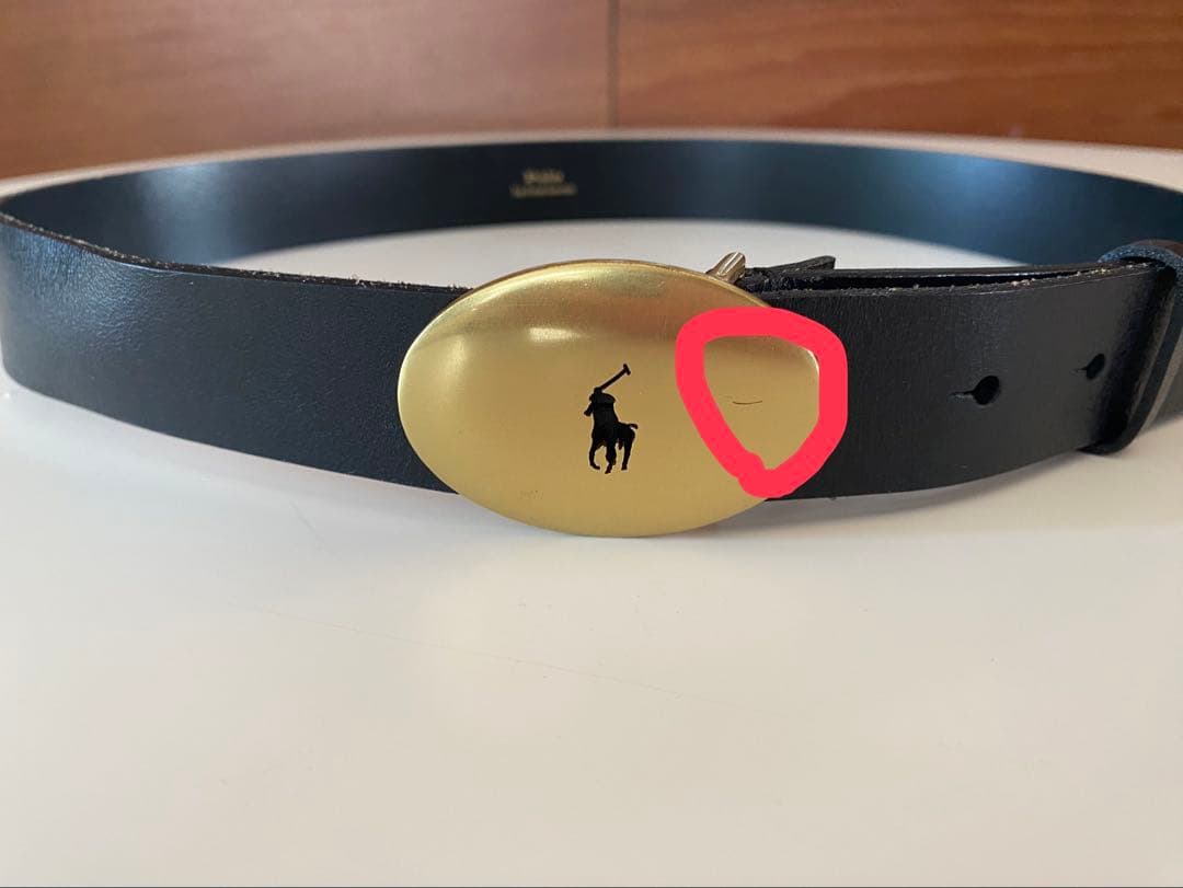 ポロラルフローレン　オーバルバックルベルト