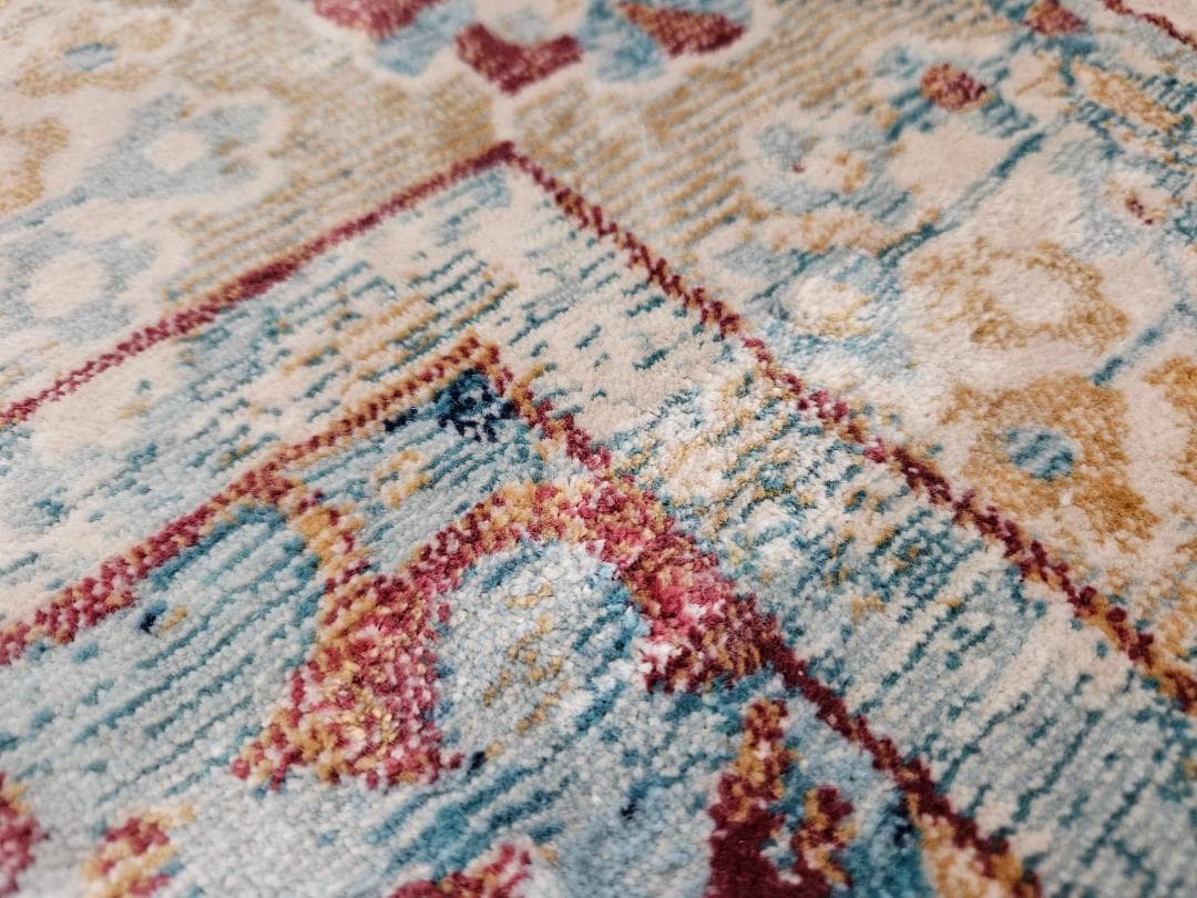 多色オリエンタルデザインラグ