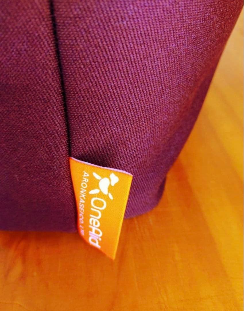 【美品】OneAid リラクッションカバー付き　Lサイズ　ブラウン