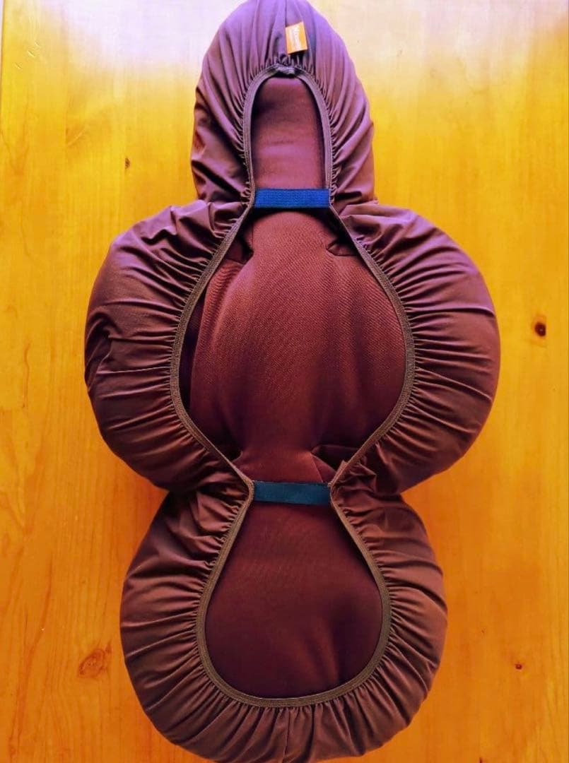 【美品】OneAid リラクッションカバー付き　Lサイズ　ブラウン