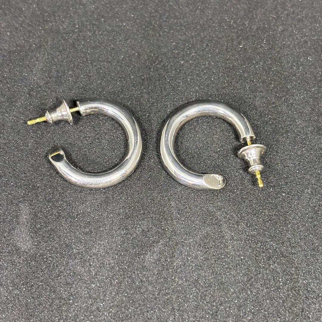 CAREERING シルバー フープピアス 501 キャリアリング SV