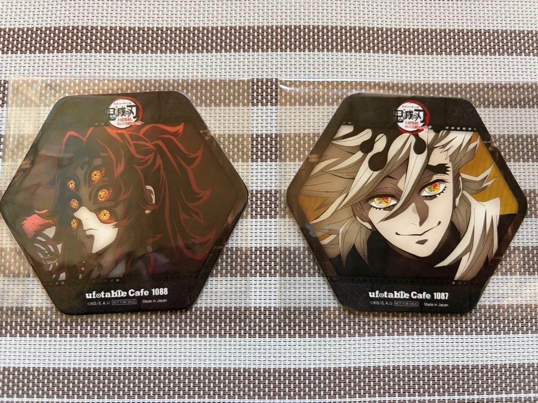 鬼滅の刃 ufotable Cafe 黒死牟 童磨 コースター