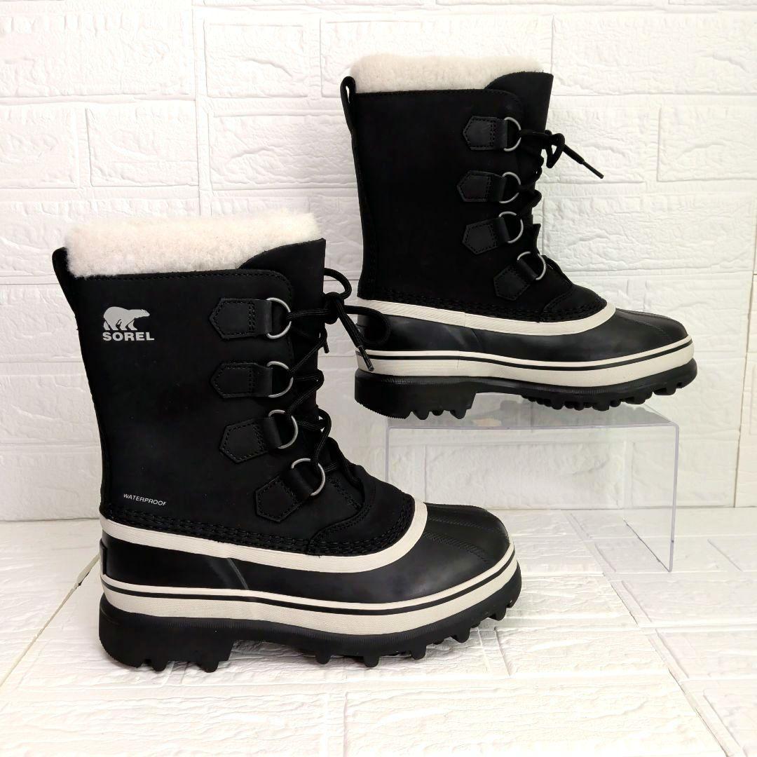 SOREL ソレル Caribou スノーブーツ レディース 黒 24cm