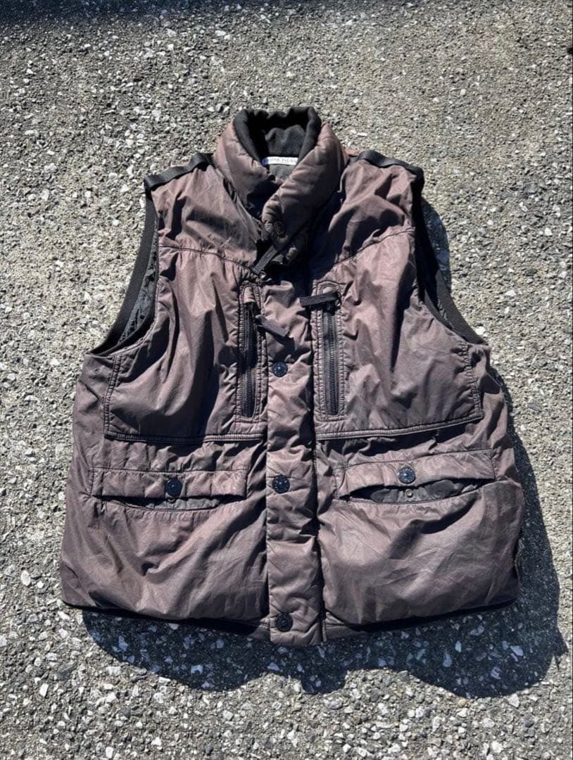 希少 ヴィンテージ ストーンアイランド 97aw ダウンベスト