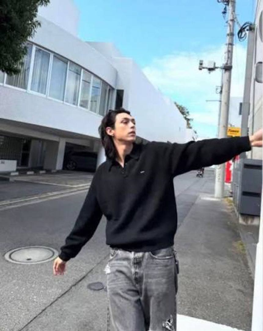 トップス Supreme small box polo sweater Black