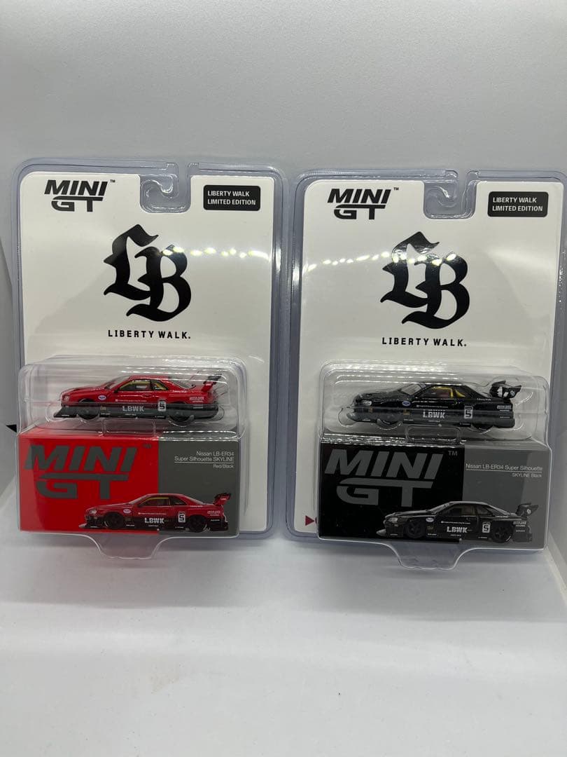 MINI GT Nissan LB-ER34 スカイライン 2台セット