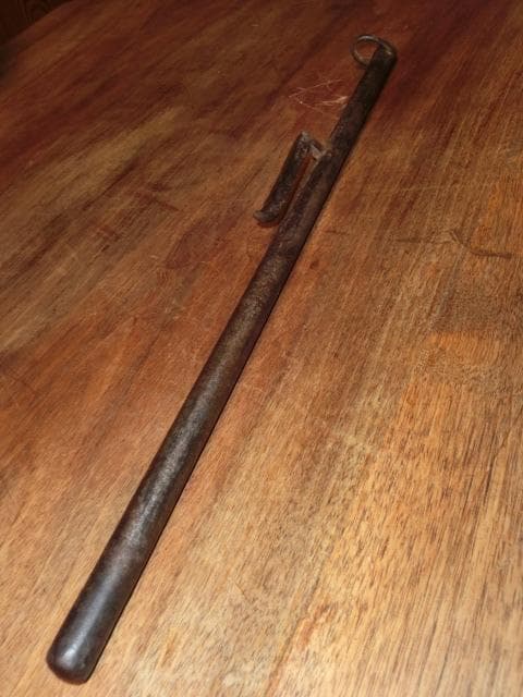 十手　兜割　武具　ハンドメイド　侍　古い　江戸　時代　骨董　コスプレ