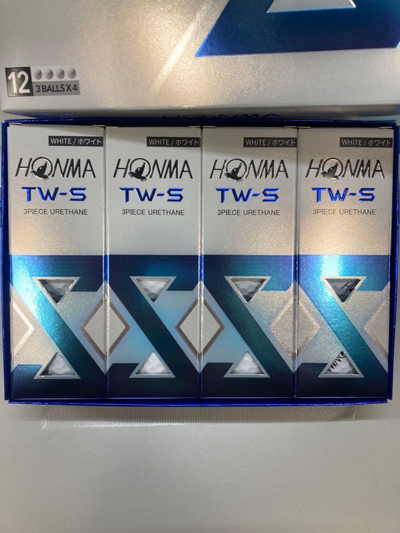ホンマ TW-S 2024モデル ゴルフボール ホワイト【4ダース(48球)】⠀