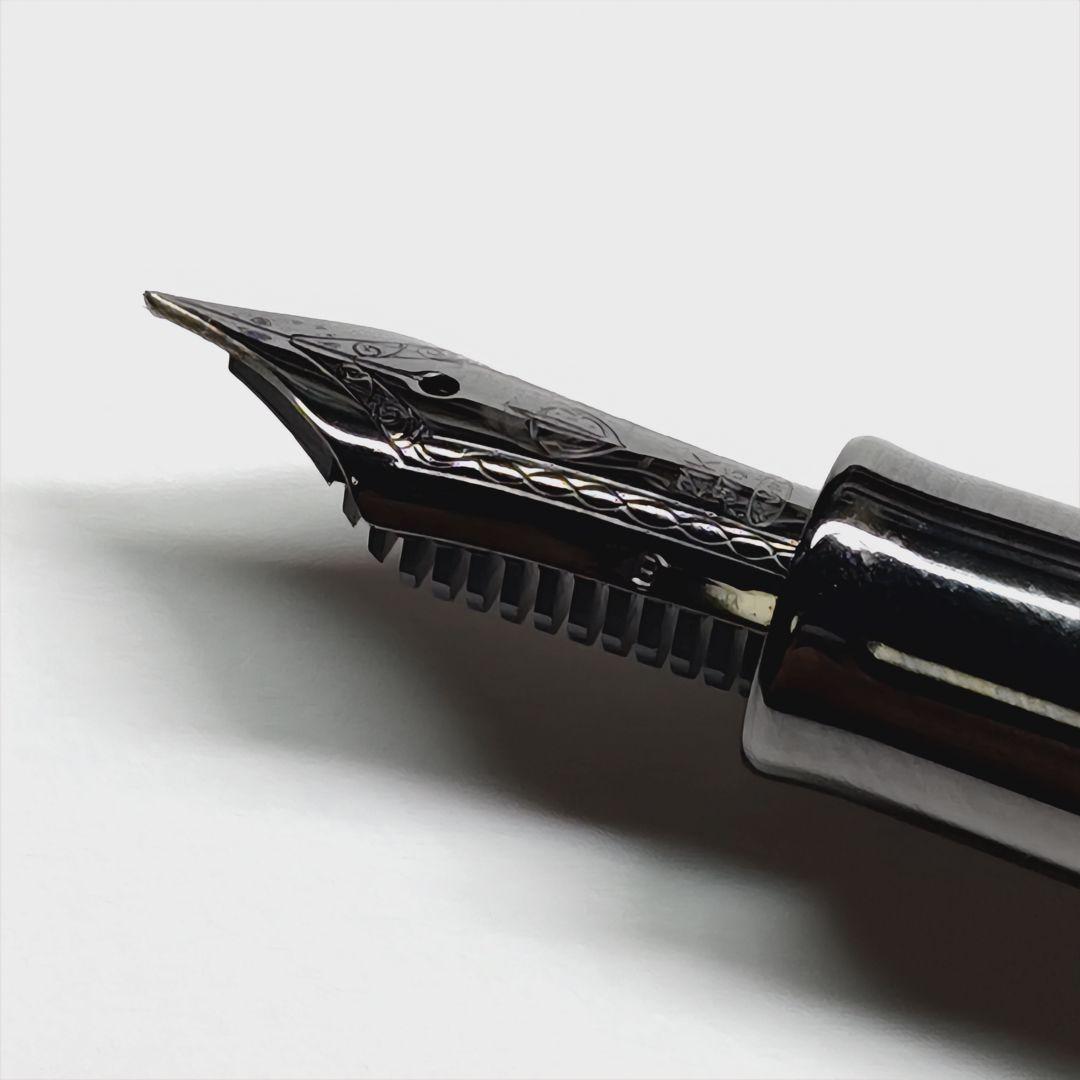 【カスタム万年筆】セーラー万年筆 シリントステンレスマット B→長刀風研ぎ