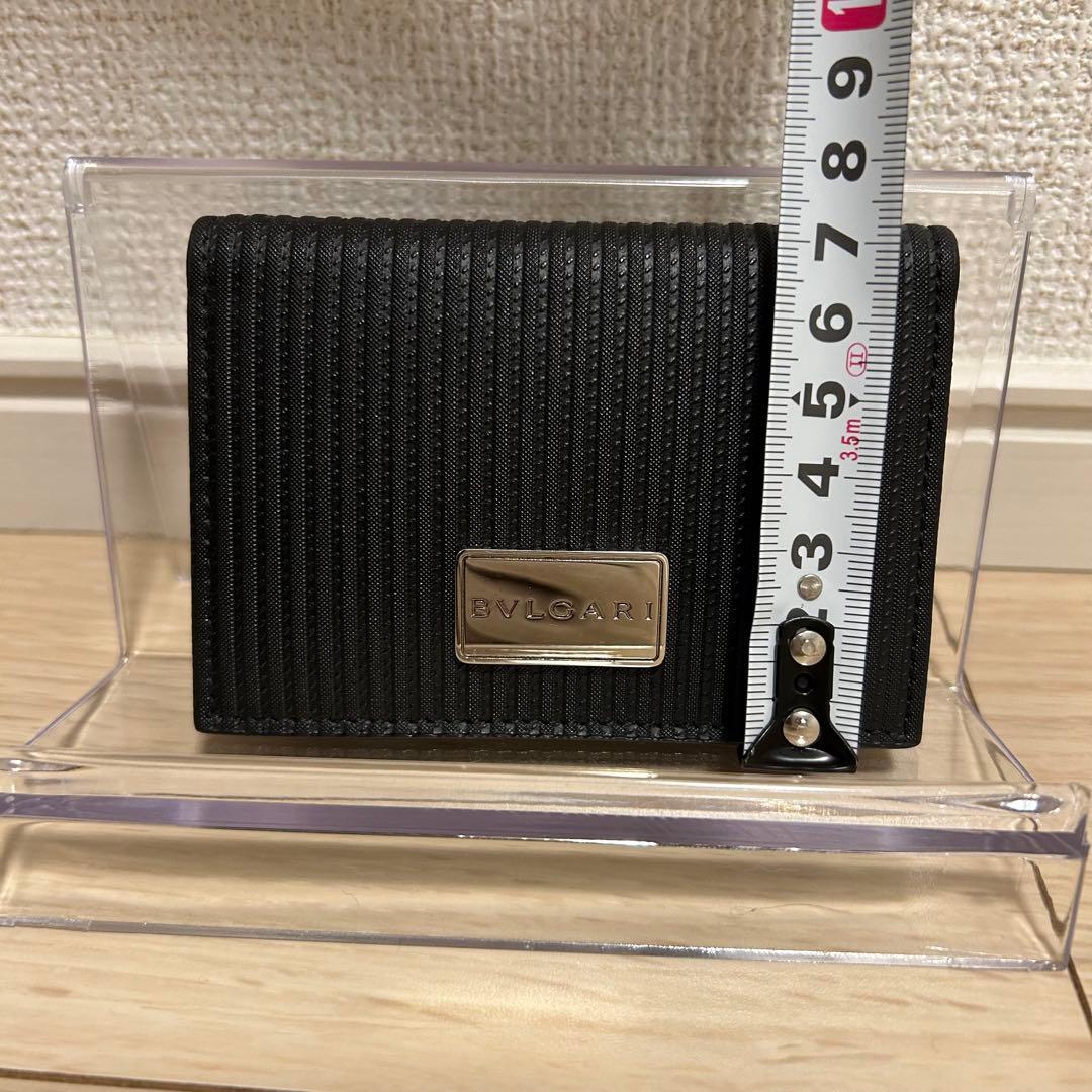 【美品✨】BVLGARI ブルガリ 名刺入れ カードケース 黒 ロゴプレート