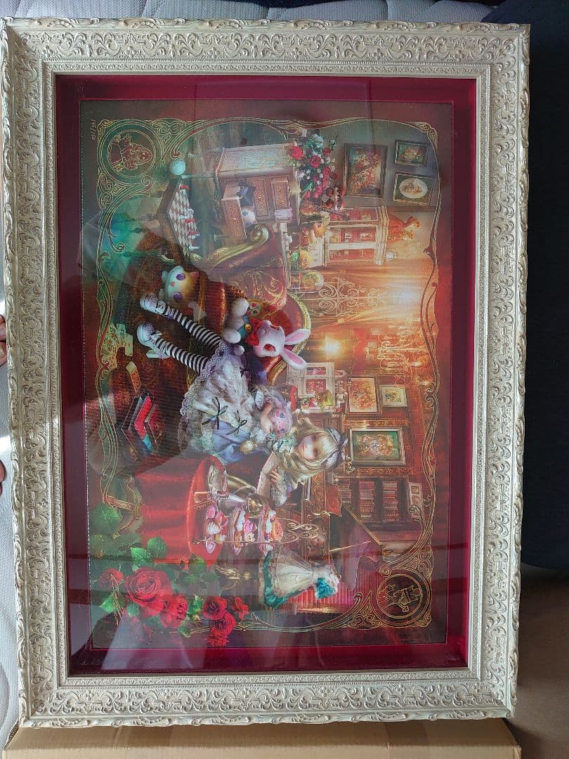 ryuさん専用、子供と動物の絵画 サイン入り 2019年