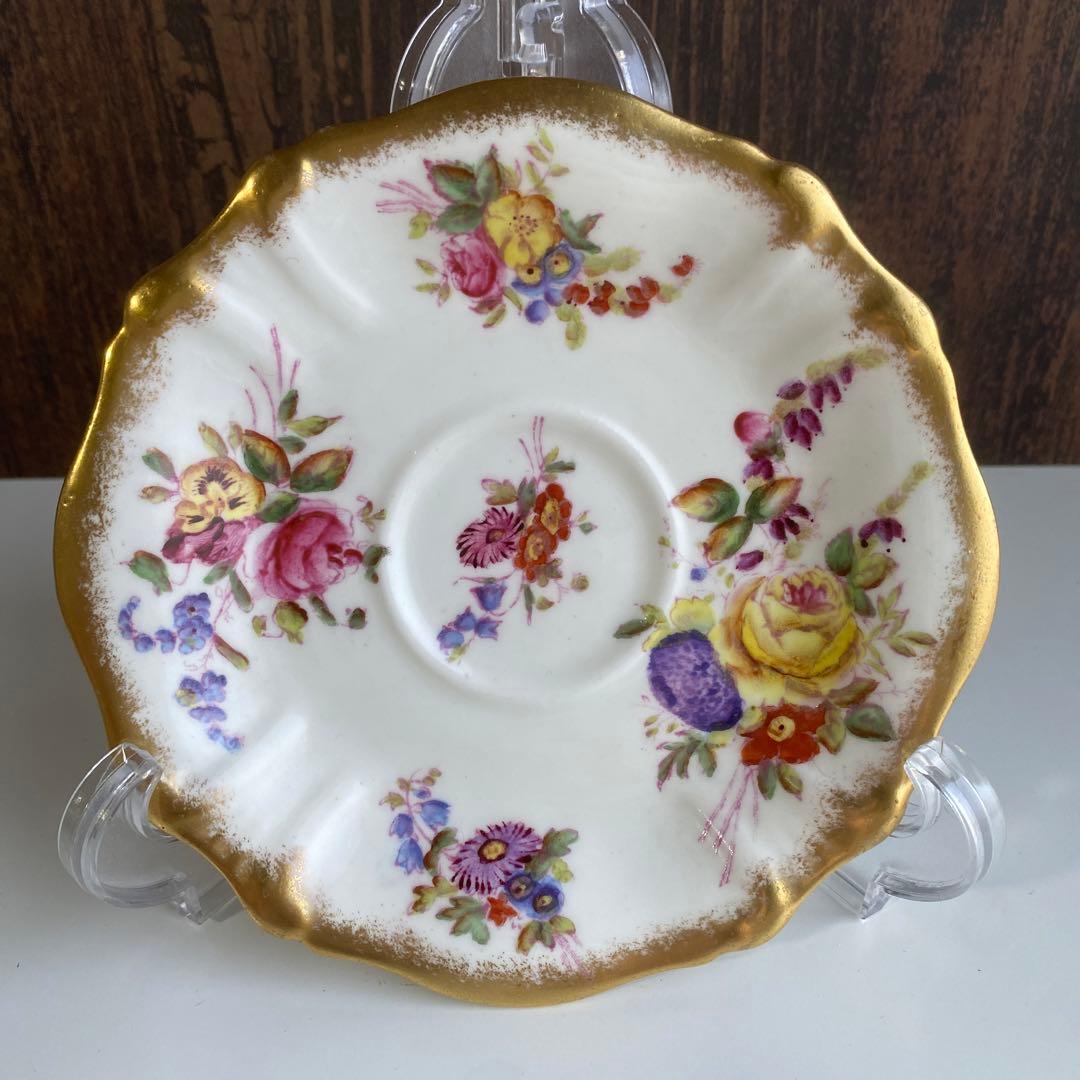 イギリスアンティーク　ハマースレイ ロントン　ドレスデン スプレイ トリオ