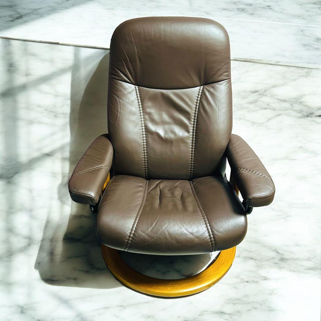 【極美品】EKORNES コンサル M ストレスレスチェア＆オットマン