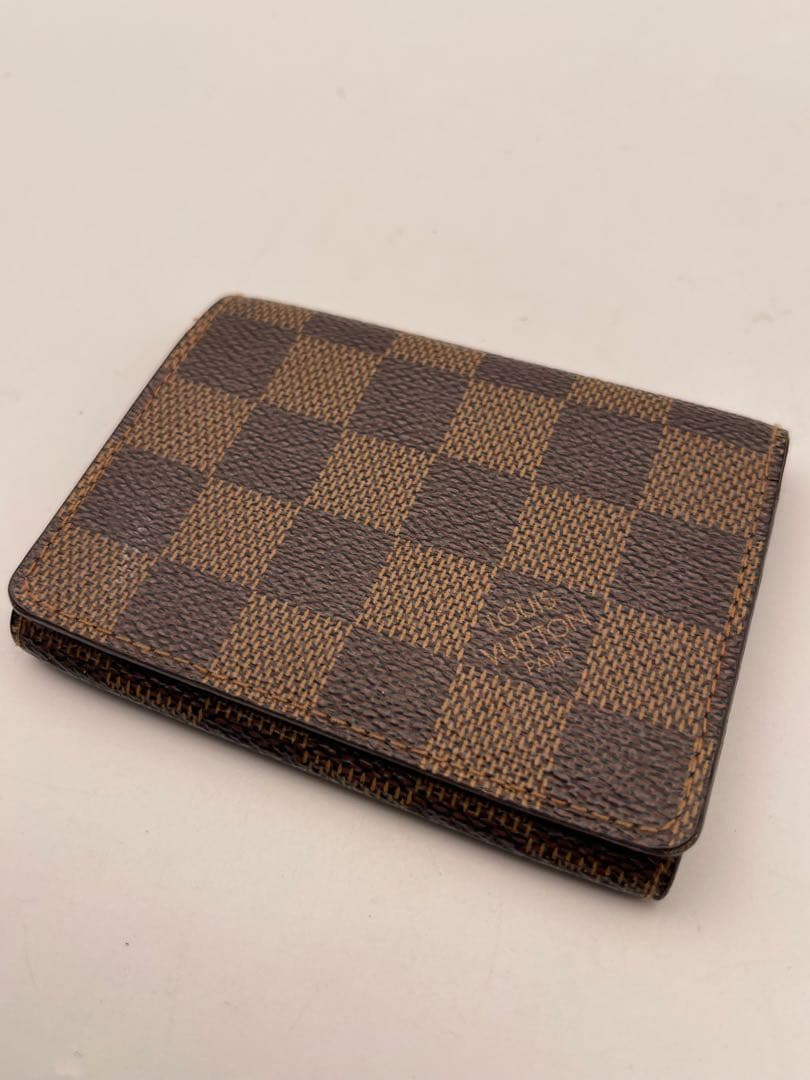 ルイヴィトン ブラウン 名刺入れ ダミエ