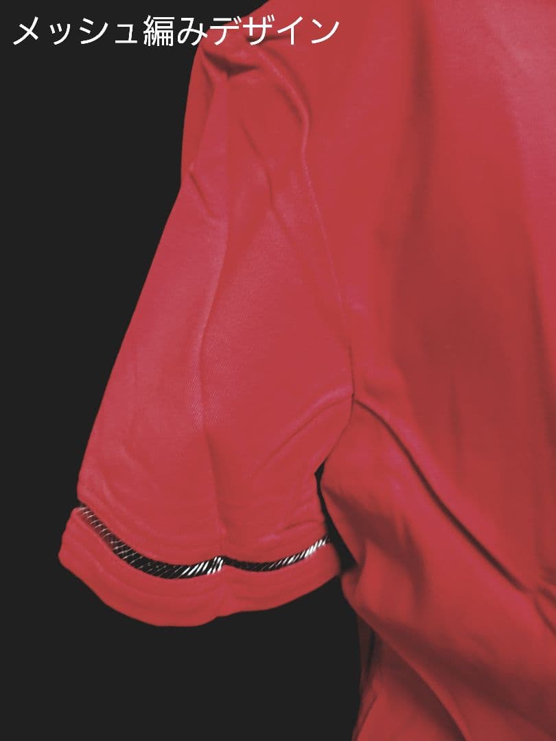 新品タグ付き■FENDI スポーツ半袖シャツ レッド