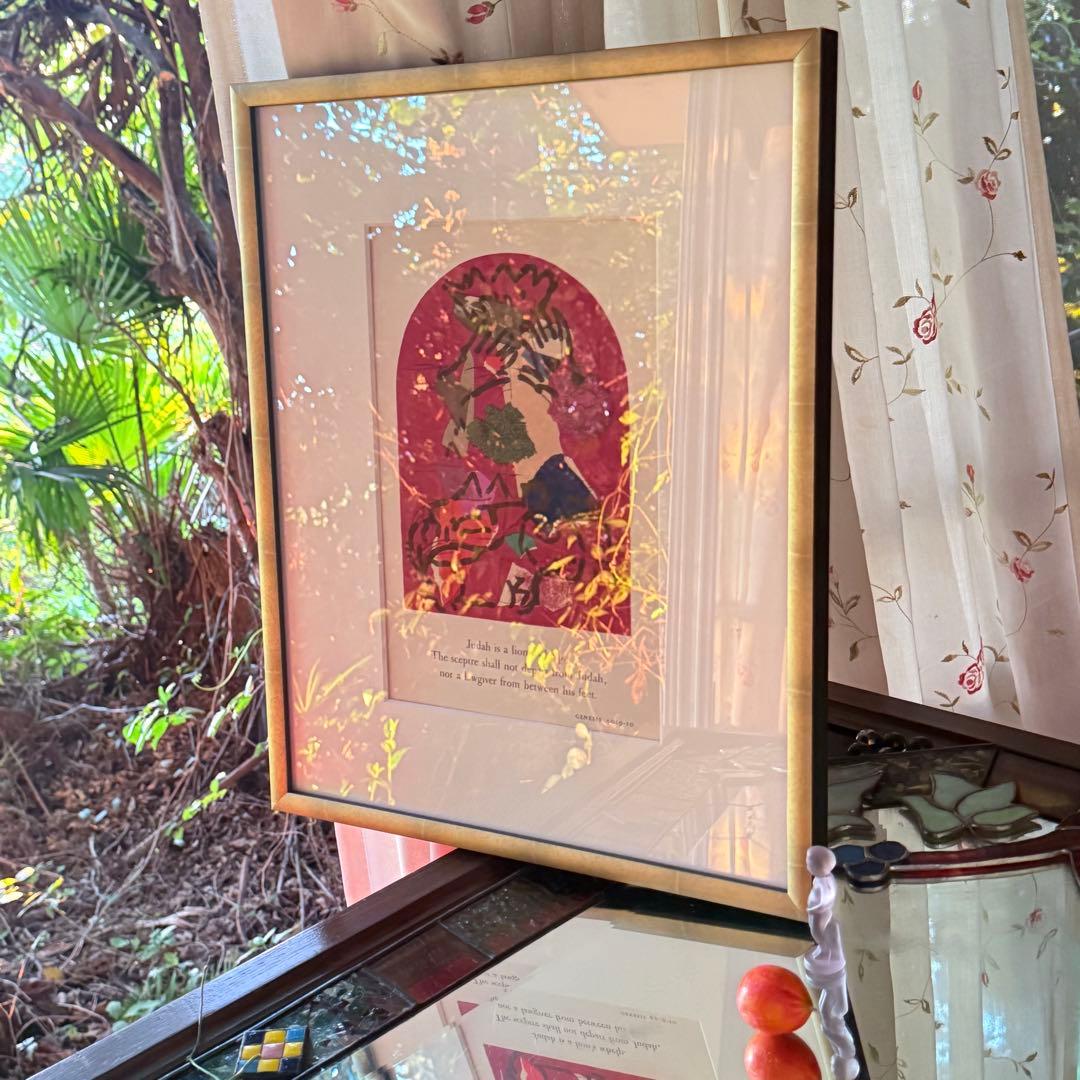 2209様感謝‼️新春‼️シャガール　エルサレムウインドウ　『ユダ族』両面版画