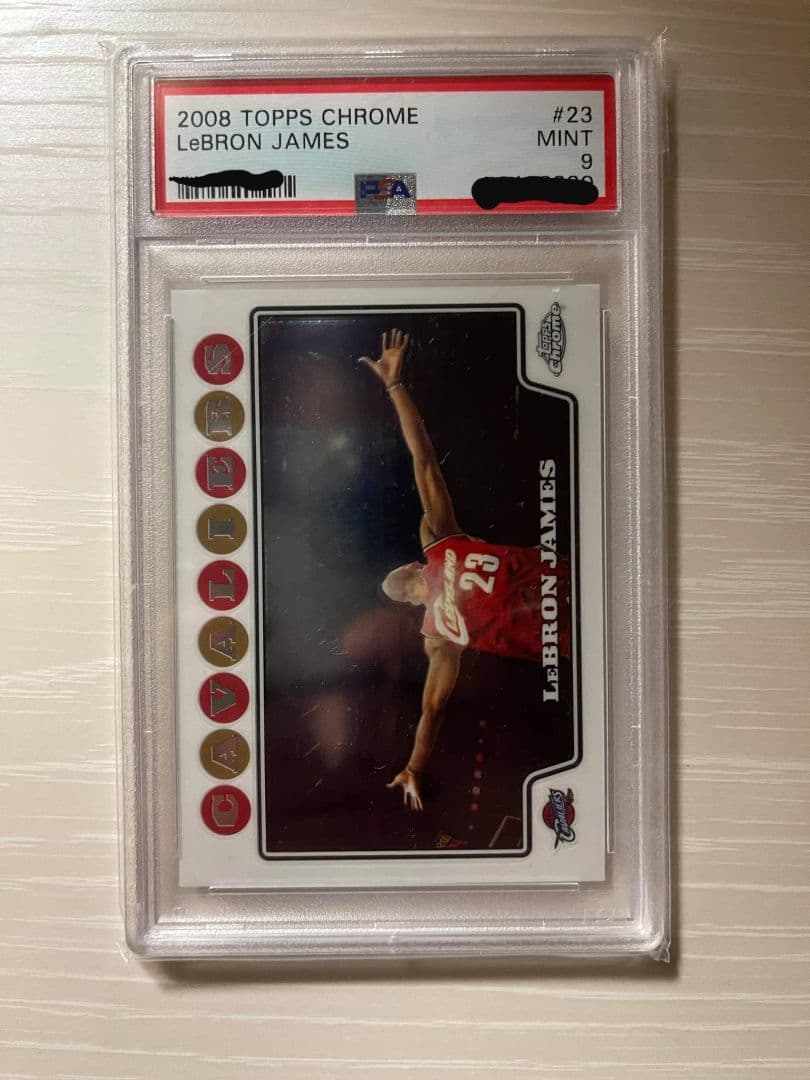 NBA カード Lebron James Topps Chrome PSA9