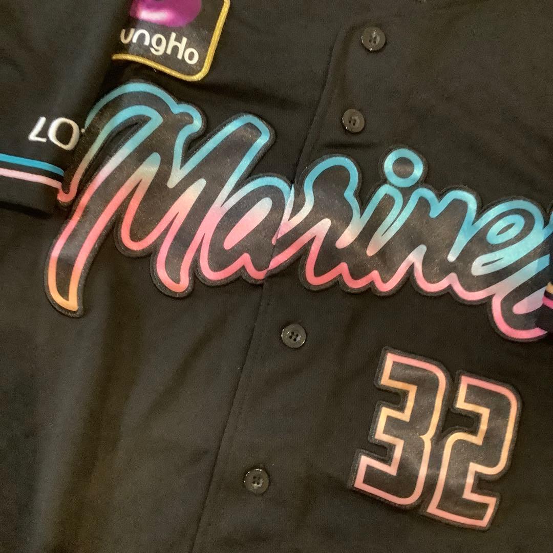 千葉ロッテマリーンズ　佐藤都志也　ブラックサマーユニフォーム　Lサイズ