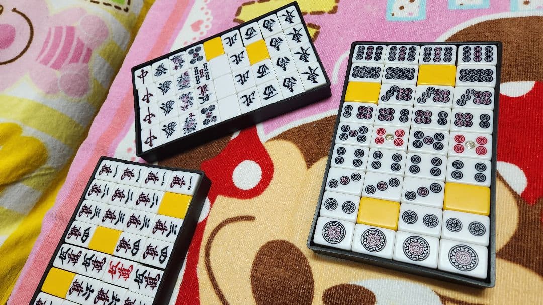 特大 麻雀牌一式 マージャンパイ 麻雀一式 Ｌサイズ まーじゃんぱい Lサイズ